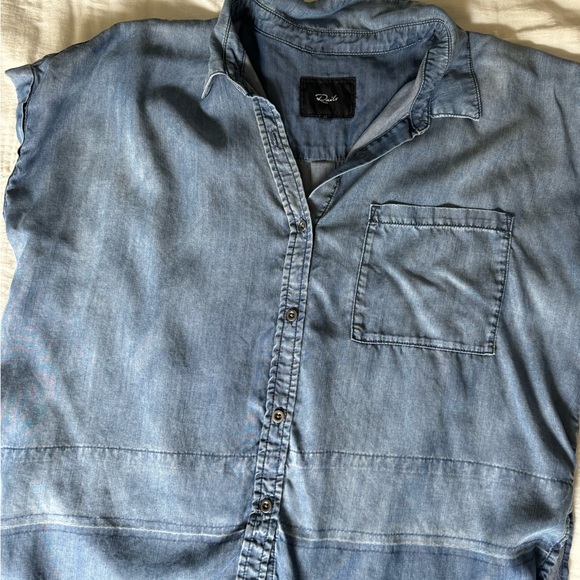 Rails soft denim shirt - Picture 1 of 4